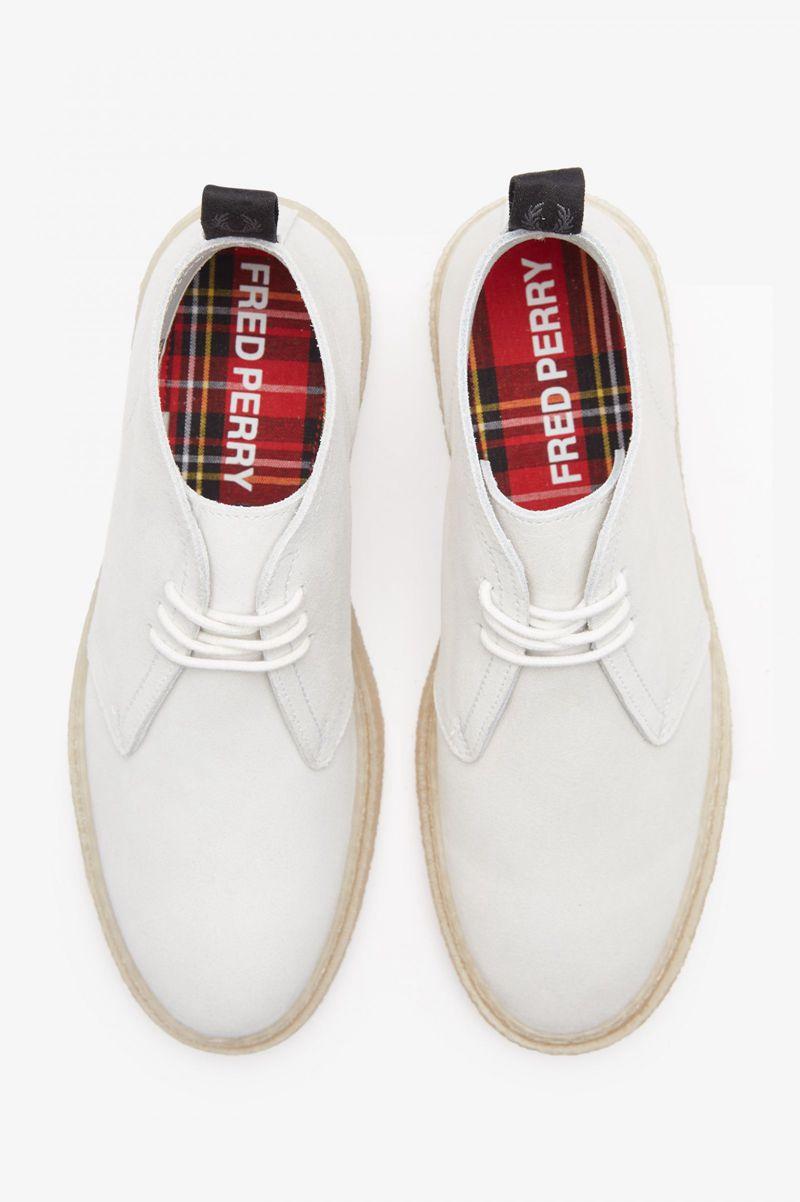 White Fred Perry Hawley Women's Shoes | PH 1851WNBY